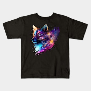 galaxy fox Kids T-Shirt